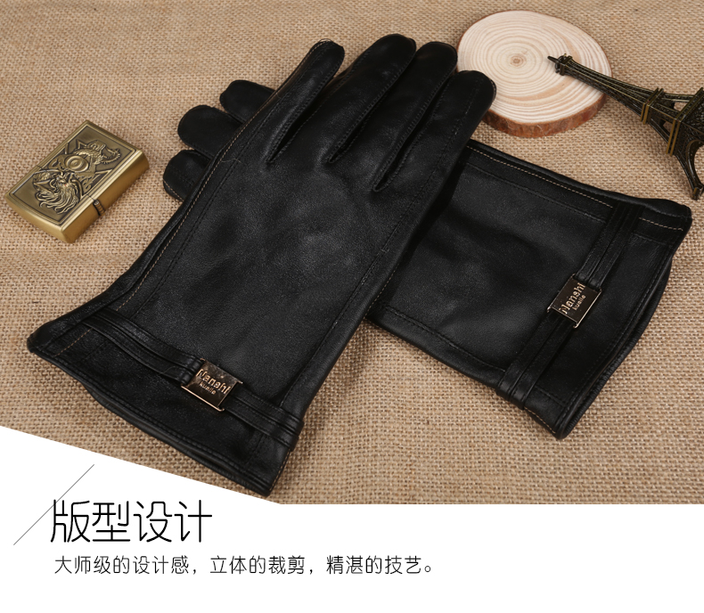 Gants pour homme      en peau de mouton - Ref 2782420 Image 19