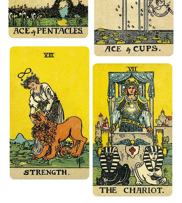 Imported Genuine Centennial Borderless Entry Level Taluo Waite Tarot Deck_voghion.com