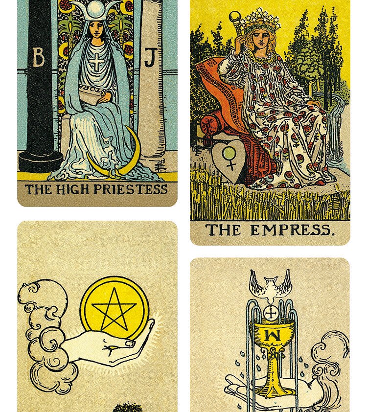 Imported Genuine Centennial Borderless Entry Level Taluo Waite Tarot Deck_voghion.com