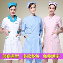 Nurse clothes winter clothes long sleeve female doctor thickened slim body beautician pharmacy Stomatological doctor work clothes