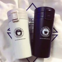 Thermos Cup female male student coffee cup large capacity stainless steel portable hand Cup childrens water cup filter tea cup