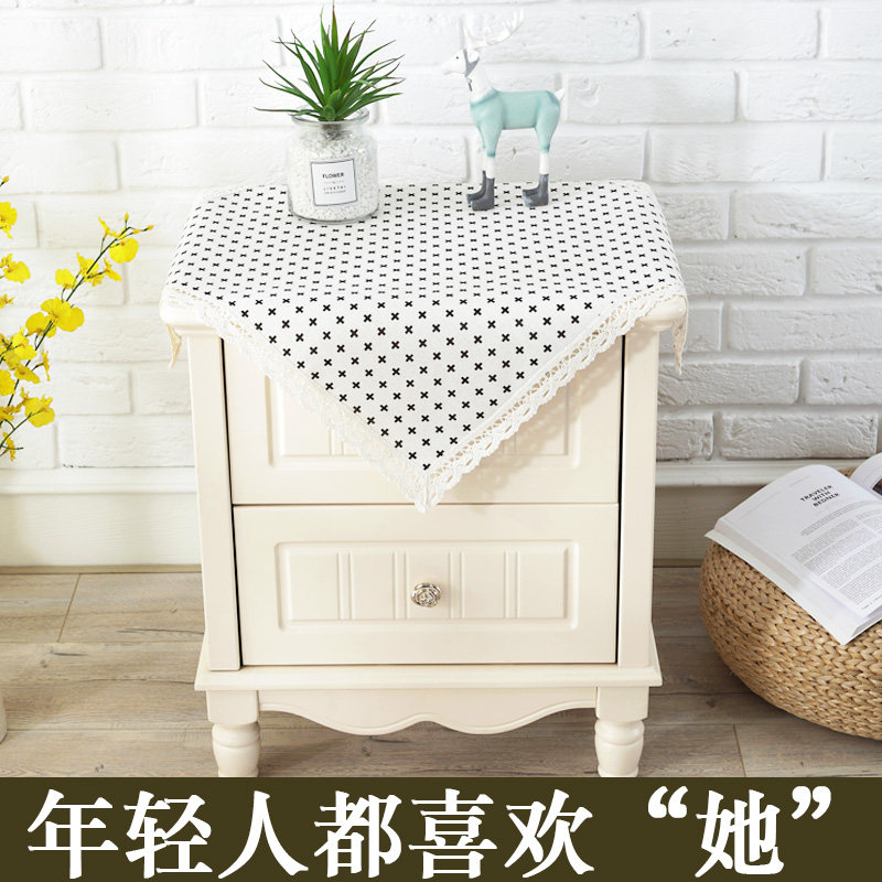 cotton linen garden cloth art print sheet machine cloth bed head cabinet cover cloth towels cover dust cover refrigerator microwave oven multipurpose towel cover cloth