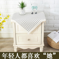 Cotton linen pastoral fabric printer cloth bedside cabinet cover dust cover refrigerator microwave oven multi-purpose cloth cover cloth