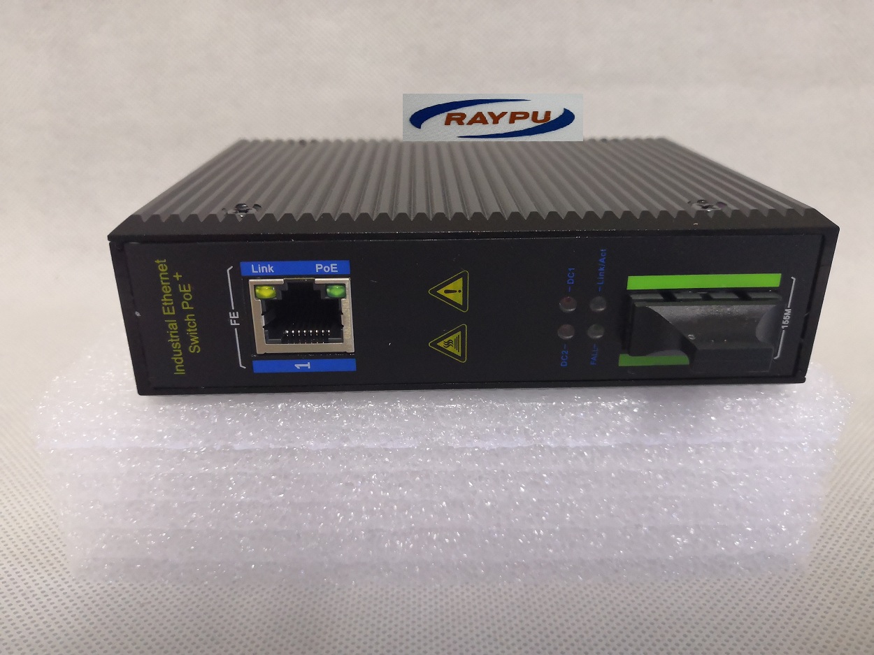 RAYPU RP100I-FE-SC20 rail industrial fiber optic transceiver