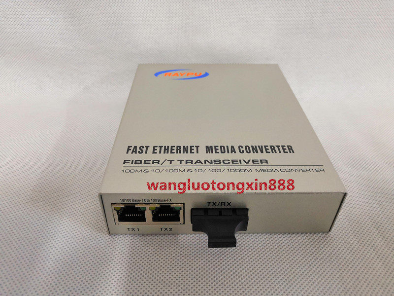 RAYPU RP100-2FE-SM-25 Dual Port Optical Transceiver