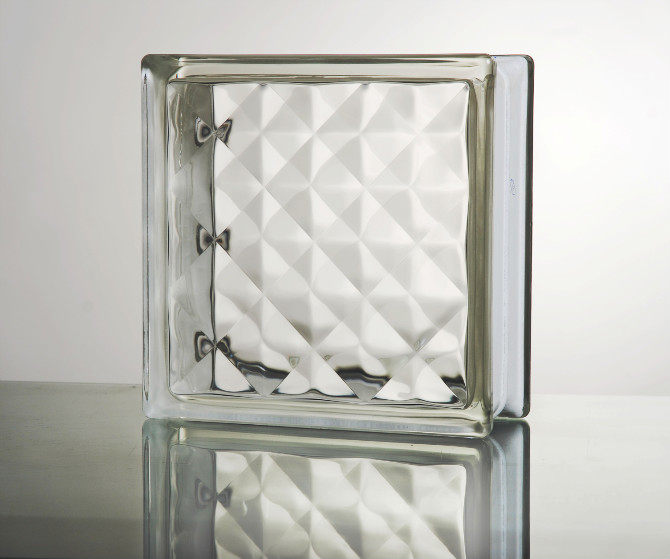 Jinghua glass brick white gem pattern environmental protection material partition background wall