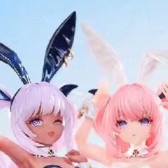 在庫あり。Bilibili BearPanda Lulum &amp; Chrome 1/6スケールフィギュア。温度感知塗料とトラッキングアイ搭載。