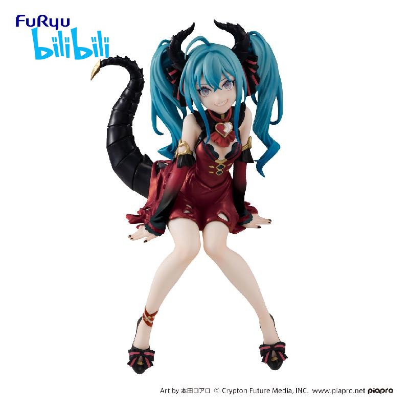 bilibilibilibili pre-sale FuRyu Hatsune Miku little devil rose-colored instant noodles pressed scenery ornaments