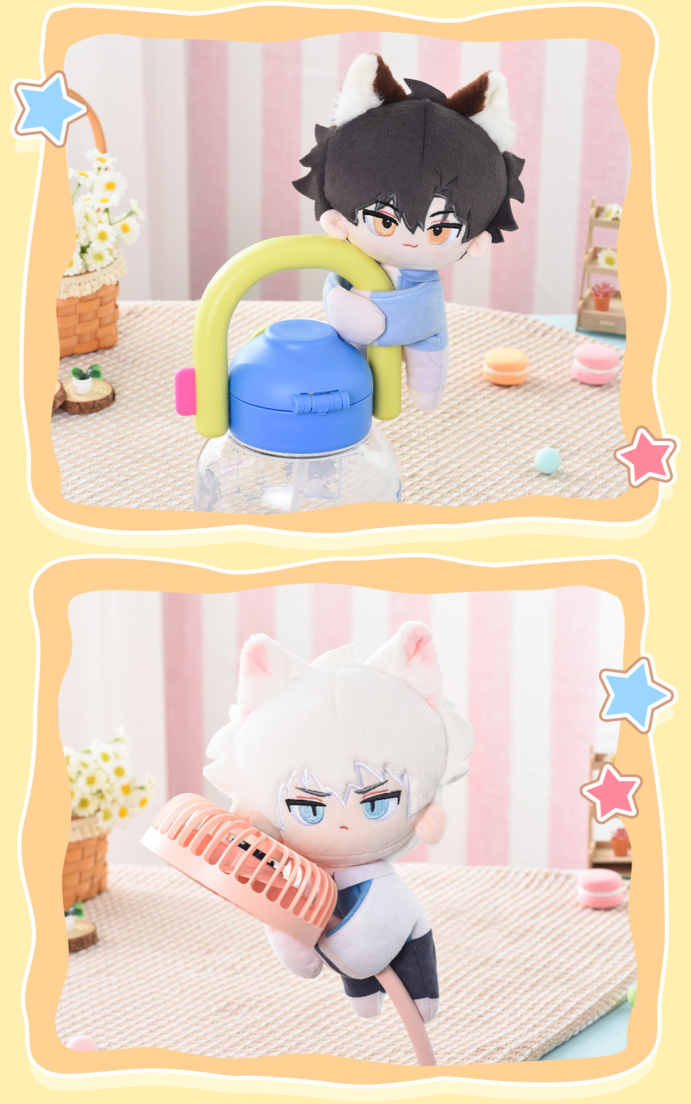 Official Link Click Leisurely Holiday Qiao Ling plush front and back details