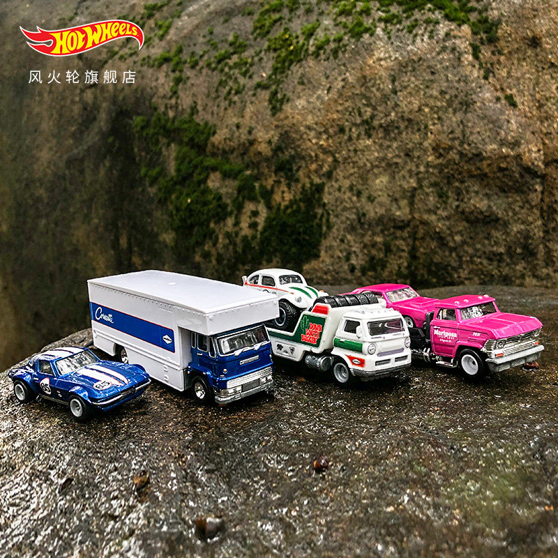 Hot Wheels 风火轮 汽车文化运输系列 FLF56-986J 重型运输车队模型玩具 4套装 ￥348.77