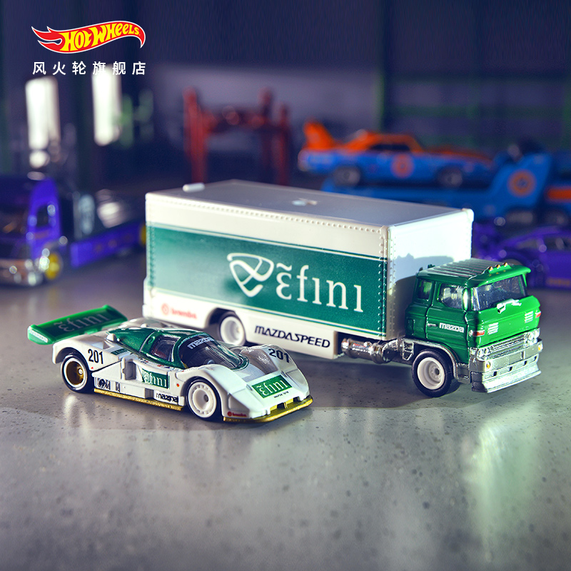 Hot Wheels 风火轮 汽车文化运输系列 FLF56-986J 重型运输车队模型玩具 4套装 ¥348.77