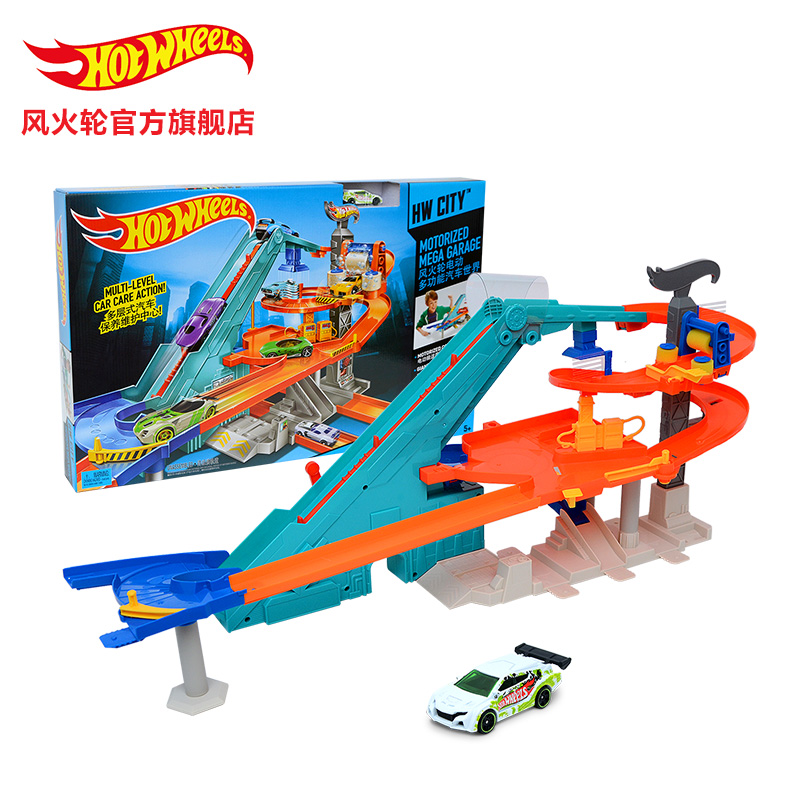 hot wheels motorized mega garage