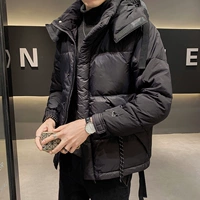 Зимняя толстовка с капюшоном, пуховик, трендовая короткая утепленная куртка для школьников и студентов, коллекция 2021