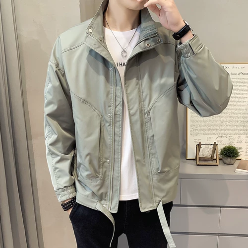 Трендовая демисезонная куртка, коллекция 2021, в корейском стиле, оверсайз