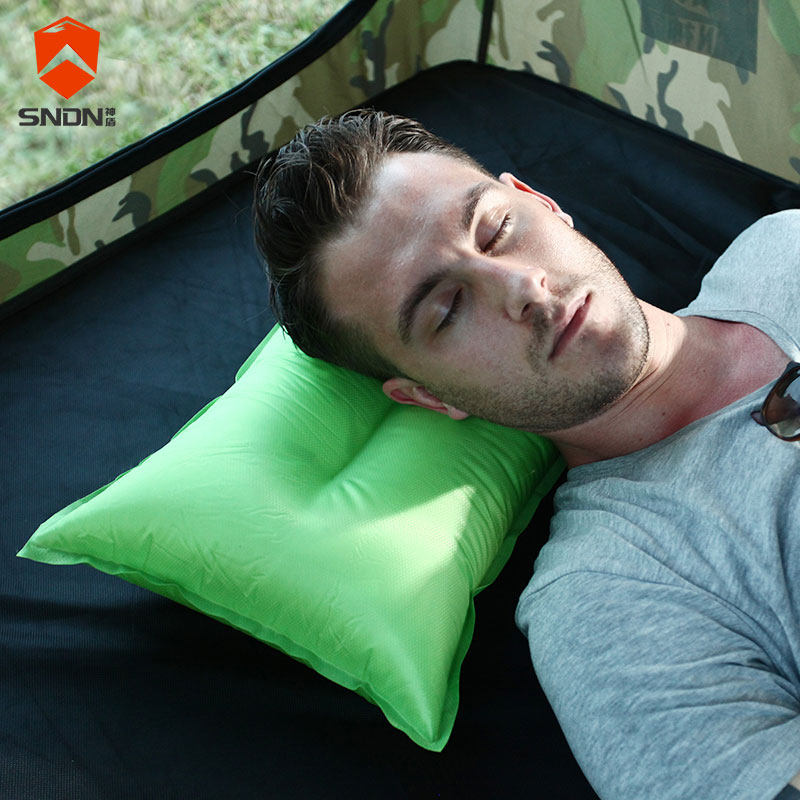 Large Outdoor Automatic Inflatable Pillow Travel Travel Pillow Portable Inflatable Sleeping Pillow Comfortable Sleeping Pillow Car Lunch Break