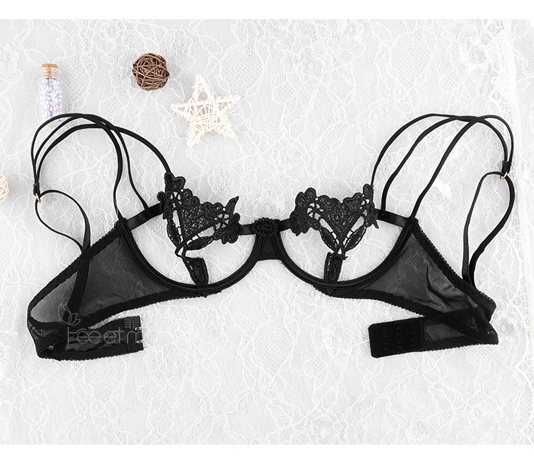 Envy sexy ren ba điểm gợi cảm phù hợp với vòng thép tập hợp dây đeo áo ngực người lớn nóng đồ lót nữ mùa hè quần lọt khe 