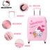 Trường hợp xe đẩy trẻ em Hellokitty phổ quát bánh xe cô gái dễ thương vali 16 inch hoạt hình vali trường hợp lên máy bay - Va li