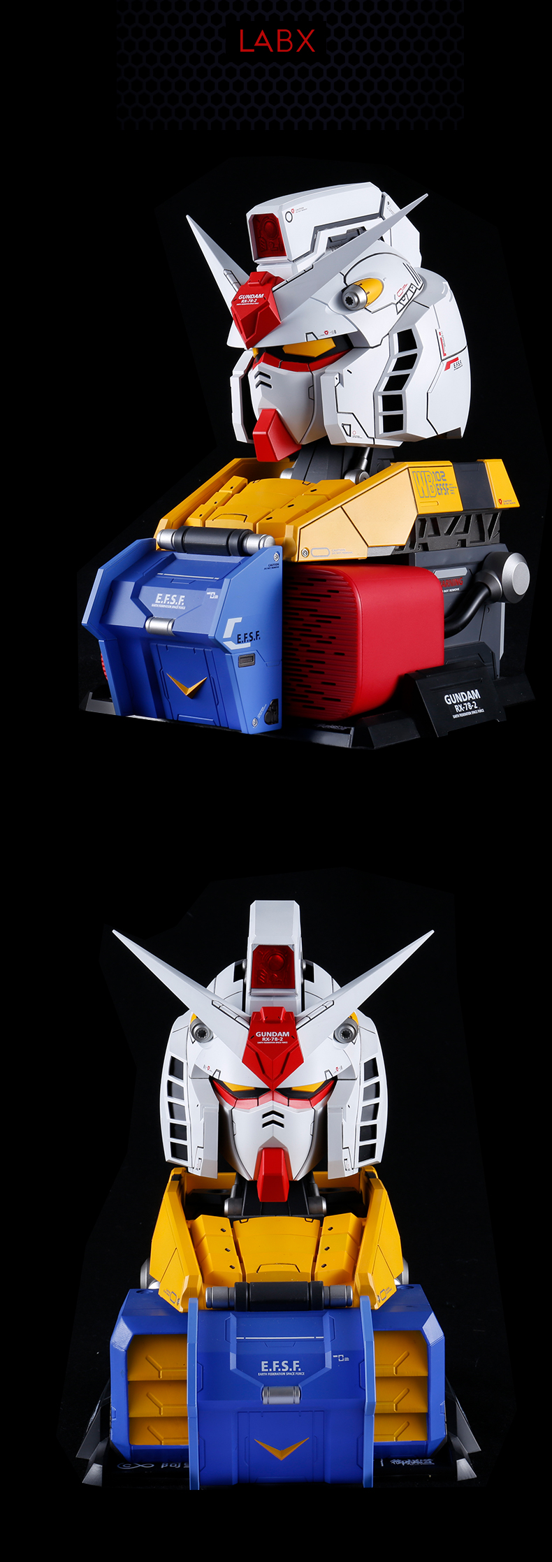 Spot LABX Mô hình Gundam chính hãng Tmall Elf Cube Candy Sound Shell Gói Yuanzu RX-78-2 Bust - Gundam / Mech Model / Robot / Transformers mô hình gundam trung quốc