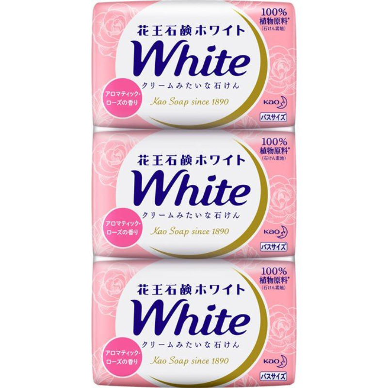 Japanese native flower king soap Soap Natural Milk Soap Bath Bath Wash Face Control Oil Wash Face Soap Family 3 Blocks