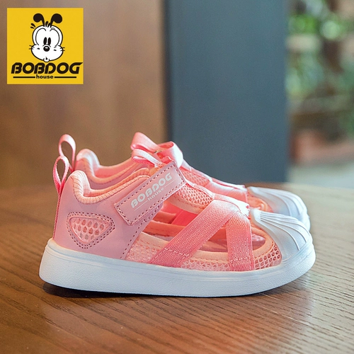 Сандалии, сумка для обуви, летняя удобная обувь для девочек, дышащая детская спортивная обувь, мягкая подошва