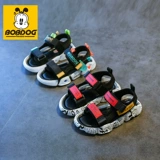 Детские нескользящие сандалии для мальчиков, летняя пляжная обувь, мягкая подошва, подходит для подростков