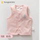 Áo gi lê trẻ em mùa xuân và mùa thu mỏng không tay nam và nữ áo bé gái cotton bên ngoài mặc vest vest vest