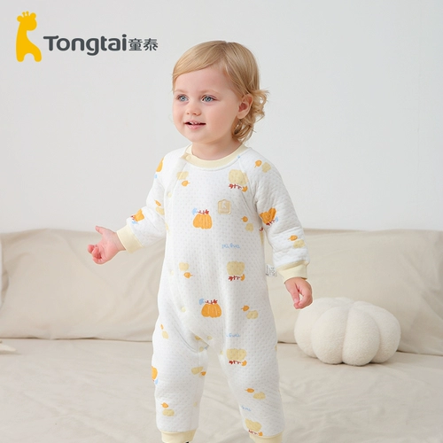 童泰 Детское демисезонное зимнее стеганое удерживающее тепло боди для новорожденных для раннего возраста, осенний сезон