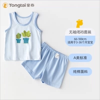 Синий растение в горшках [7а антибактериальное + чистое хлопок]