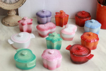 Kjia Foreign Trade Cool Color Ceramic Gradient Flowers Flush Butterfly Knot storage box Caring with cover small bowl of colorful dessert