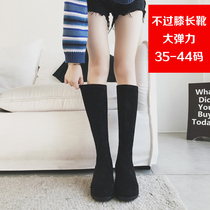 Large size boots women 41-43 do not need knee middle tube boots thick leg big bucket fat leg women boots big tube long boots