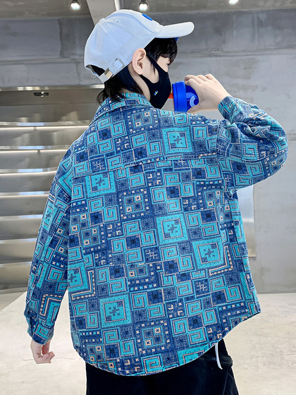 儿童装男童春装外套2025新款春秋款中大童牛仔春季男孩酷帅衣服潮