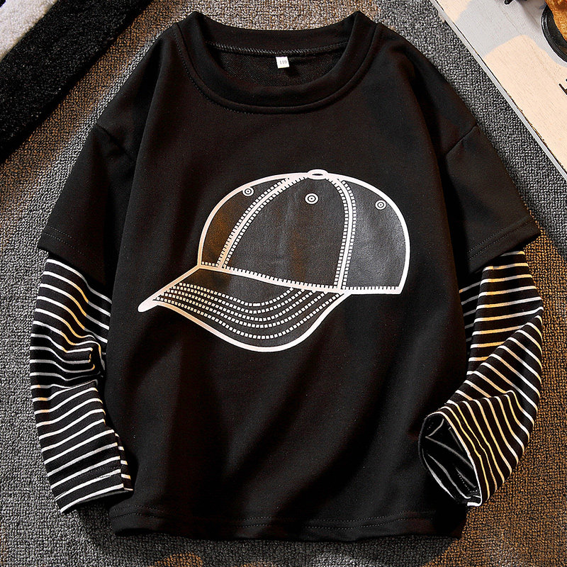 Boy T-shirt spring clothing 2022 new children's clothing CUHK Scout blouses The undershirt of the spring and autumn