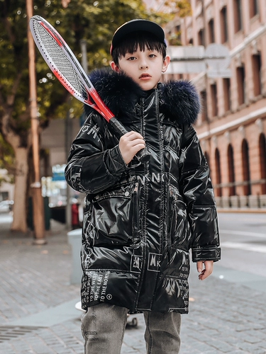 Детский пуховик, длинный костюм мальчика цветочника, куртка для мальчиков, средней длины, коллекция 2021, в корейском стиле, подходит для подростков, в западном стиле