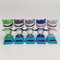 Shark solar ornaments shaking head doll Cartoon doll gift Childrens cross-border interior creative interior car supplies