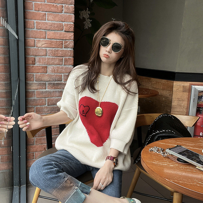 Early Spring Apricots Color 70% Sleeves Bottom Sweater Woman Design Sensation Small Crowdsourced 2022 New Don't Touch Blouses