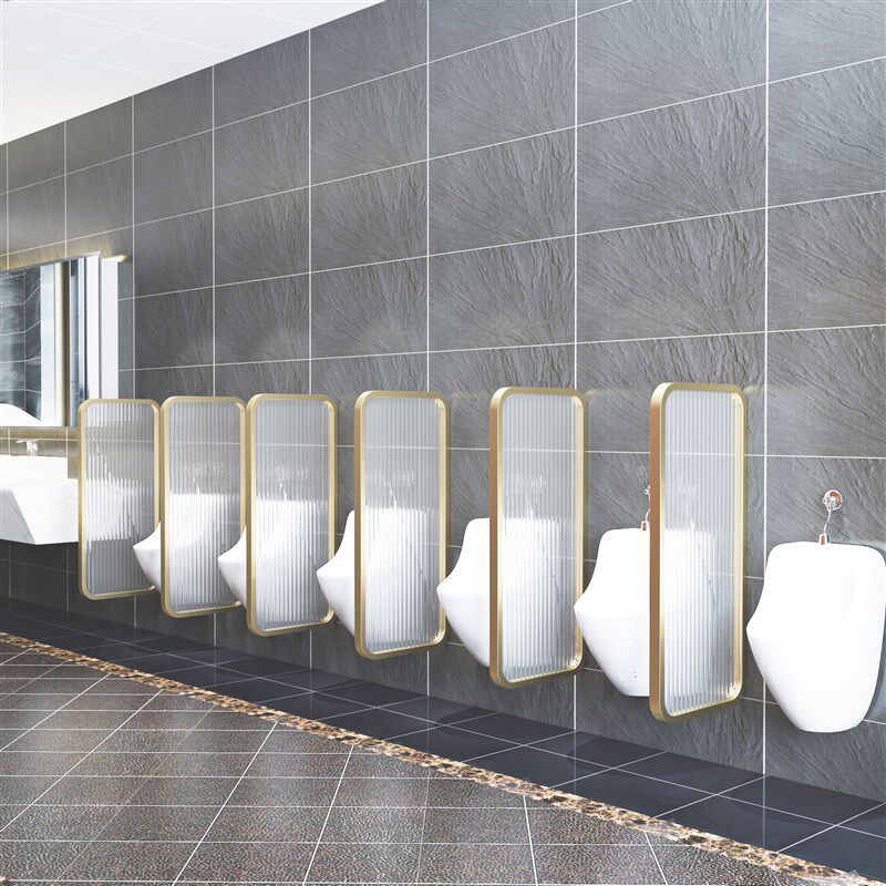 Iron Hotel Toilet to block the Shanghong Glass Mall Public Toilet Men's Toilet Divided Wall Bathroom Screen