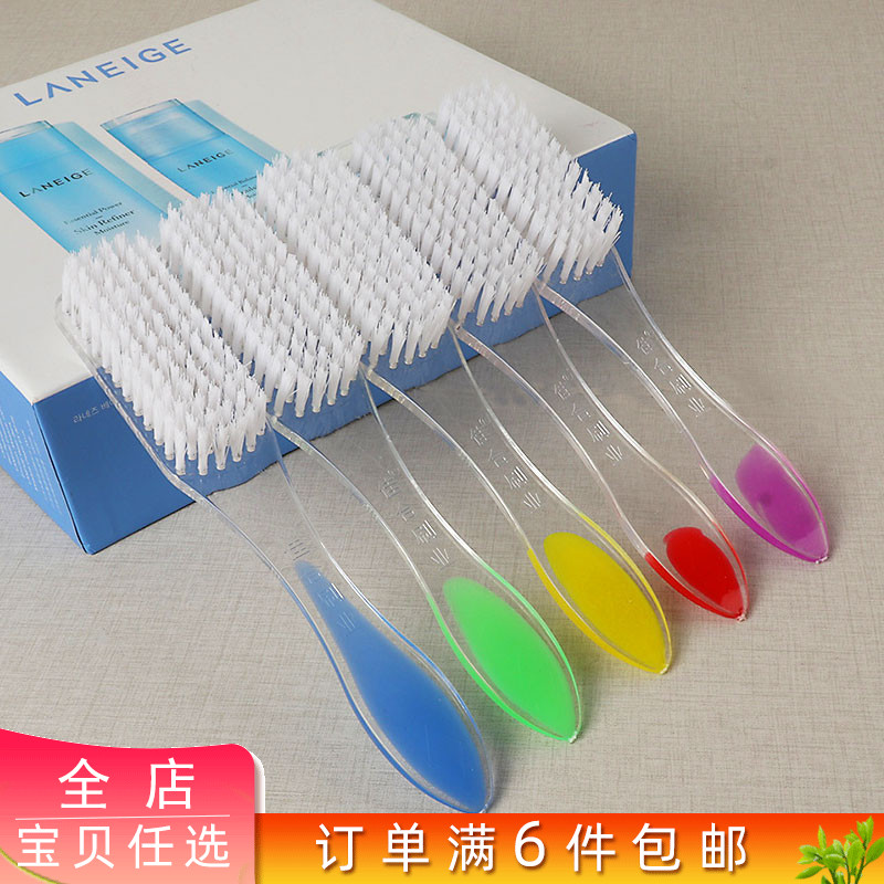 Plastic Long Handle Shoe Brush Wash Shoe Brush Clothing Brush Home Clean Decontamination Decontamination Laundry Brush Crystal Shoe Brushed Hard Hair Plate Brush