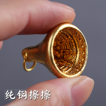 Hong Tibetan-style pure copper pagoda mold wipe Shgong Nepal Tantric instruments Tibetan Buddhist handlebar pendant