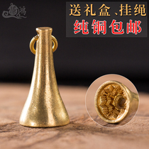 Hong pure copper Nepal craft Tibetan Buddhist supplies turn wheel wind wipe mold GWU small pendant