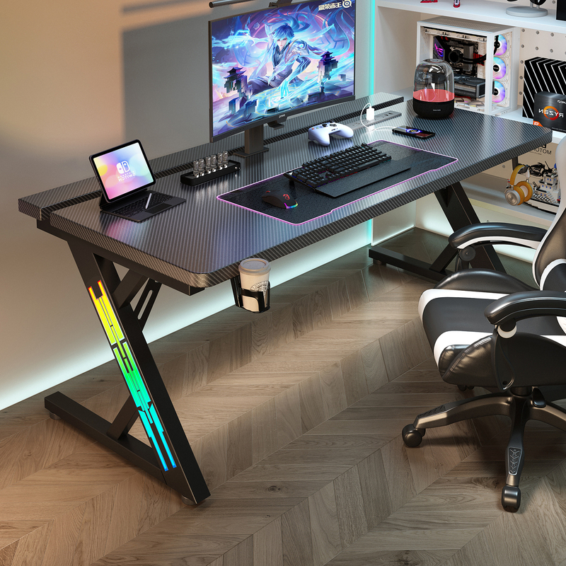 Titanium Jie S3 Gaming Desk Desktop Computer Desk Home Desk Office Desk Carbon Fiber Can Be Equipped with Robotic Arm Table