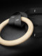 Doniuz Birch Wood Pull-Up Rings for Children and Adults, Home Fitness Wooden Pull-Up Bar