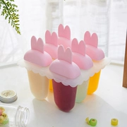 Dễ thương phim hoạt hình thỏ đá hạt sáng tạo kem popsicle kem kem khuôn đông lạnh kem popsicle khuôn kem khay đá - Tự làm khuôn nướng