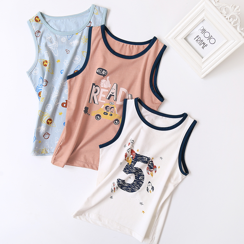 Childrens vest nam và nữ sling vestth bên trong mặc Summermoredale childrens mùa hè baby baby vest