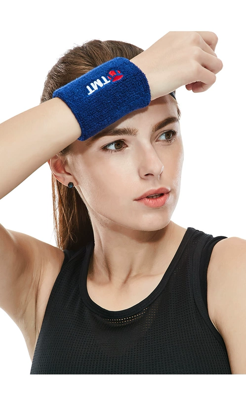 TMT dây đeo cổ tay nam và nữ thể thao bảo vệ thiết bị cầu lông khăn bóng rổ phần mỏng thấm mồ hôi thấm mồ hôi cổ tay - Dụng cụ thể thao băng bảo vệ đầu gối knee support