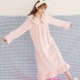 Áo dài tay dày dễ thương đồ ngủ mùa đông ấm áp dài phần áo choàng tắm mùa đông flannel áo ngủ nữ hoạt hình mùa đông 2018 áo choàng ngủ nam