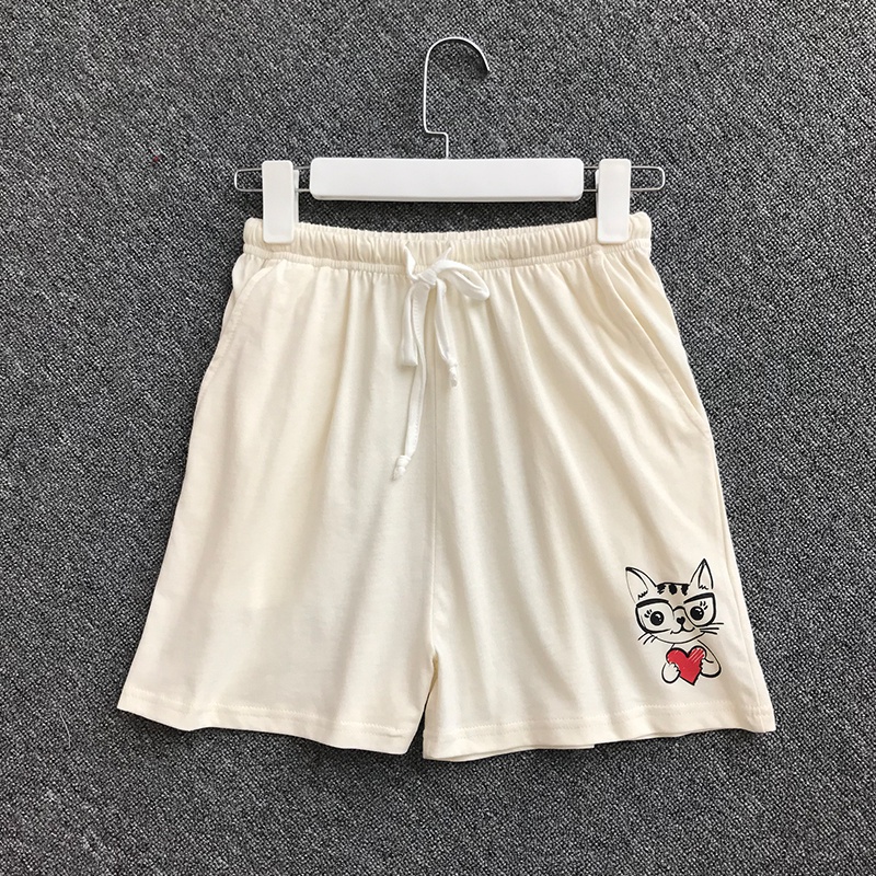 Phiên bản Hàn Quốc của phụ nữ mùa hè quần ngủ cotton giản dị nhà quần mỏng phần lỏng lẻo quần nhà cotton quần short kích thước lớn mùa hè quần jean nữ đẹp