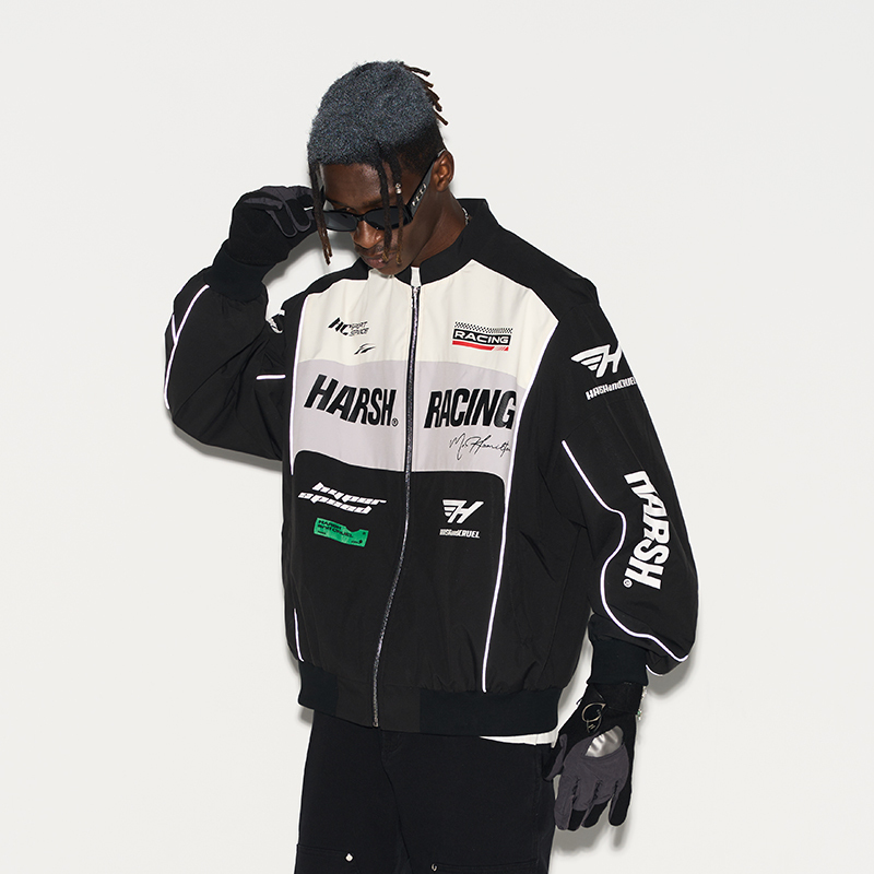【Su Xinhao, Hou Minghao, Wang Feifei】Hacr丨Harshandcruel American-Style Motorcycle Racing Jacket