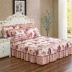 Mùa thu và mùa đông dày cotton giường váy trải giường đơn mảnh dày cộng với giường nhóm bông bộ giường có thể được trang bị ba hoặc bốn bộ ga giường có viền Váy Petti