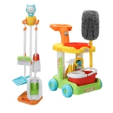 Детская игрушка, метла, совок, реалистичный семейный детский комплект для мальчиков и девочек