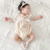 Детский комбинезон, летняя одежда, тонкий комплект для новорожденных для девочек, летнее боди для принцессы